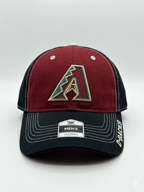 Men's Two-Tone Adjustable Arizona Diamondbacks Baseball Cap - Burgundy/Black
